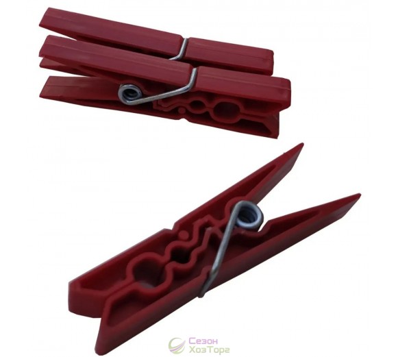 Прищіпка білизняна пластик 67*8мм (набір 20 шт)